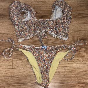 Zara Multicolor Floral Bikini Set